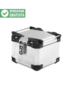 Mytech Raid Pro Small bauletto moto da 44 litri silver.
