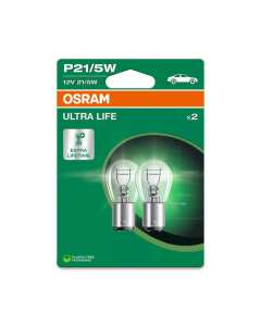 Osram 7528ULT2BL lampade 12v Ultra life P21 5W.