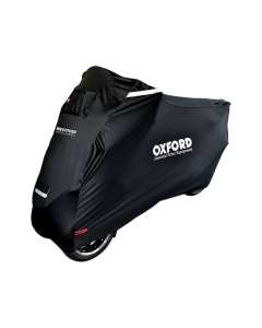 OJ Telo Coprimoto Impermeabile Taglia XL - Copertura Per Moto E Scooter - Nero - Dimensioni 246x104x127 Cm