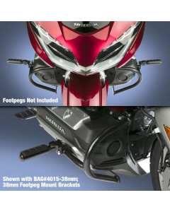 National Cycles Paladin P4015-002 paramotore moto Honda Gold Wing GL1800 dal 2018 in acciaio nero