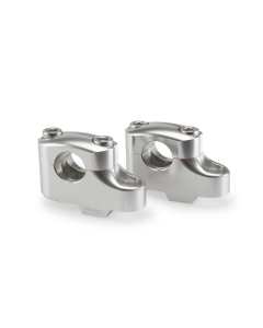 Puig 21750P risers pullback silver per manubri moto da 22 mm.