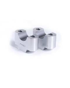 Puig 21879P risers silver con rialzo da 30mm per manubrio moto da 32 mm.