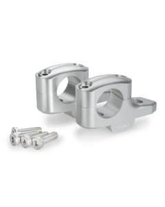 Puig 21882P risers pullback silver per manubrio moto con diametro da 32mm.