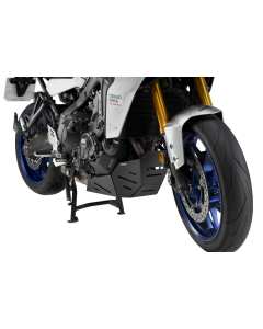 Puig 22040N paracoppa in alluminio nero per Yamaha Tracer 9 GT Plus.