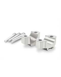 Puig 22100P risers silver altezza 25 mm.
