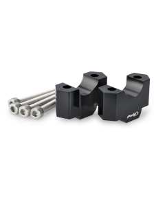 Puig 22142N riser manubrio moto neri da 20 mm