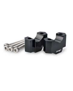 Puig 22183N riser manubrio da 30 mm di rialzo neri.