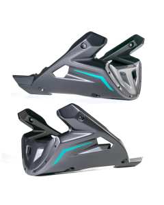 Pyramid 22135K 22175PG puntale motore Belly Pan Midnight Cyan per la moto Yamaha MT09 dal 2024.