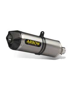 Arrow 71990AK terminale Race-Tech alluminio con fondello carbonio per Husqvarna Norden 901 2024-2025.