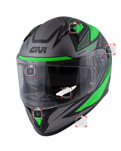 Givi ricambi casco integrale 50.6 e 50.9 visiera, meccanismi e lente pinlock.