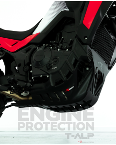 Rtech R-PMALPNR0024 paracoppa nero serie Revolution Honda Transalp 750 XL750.