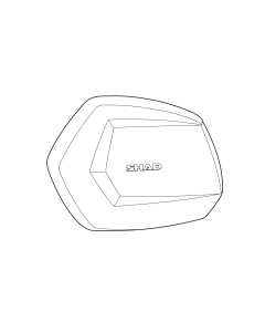 Shad D1B35TLR coperchio sinistro in alluminio per valigie SH35.