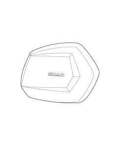 Shad D1B35TRR coperchio destro in alluminio per valigie SH35.