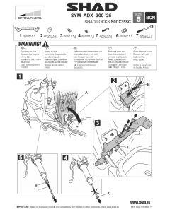 Shad Q0FR15SC staffa per antifurto manubrio su QJ Motor FORT ress 125 N dal 2025.