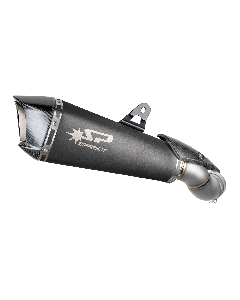 Spark GKA0907DOM Konix Evo Silenziatore Slip-on in Acciaio Nero per KAWASAKI Z900 dal 2025.