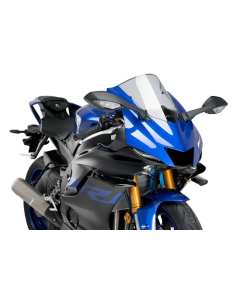 Puig 1946N Spoiler Downforce nero per moto YAMAHA YZF-R6 2020, Fornisce equilibrio durante la frenata alla ruota anteriore, maggiore stabilità nei cambi di direzione grazie alle alette laterali che incorporano.