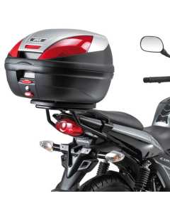 Givi SR157 attacco posteriore specifico bauletto  per moto HONDA cbf 125 (09 > 14) volume di carico massimo 6 kg, piastra inclusa