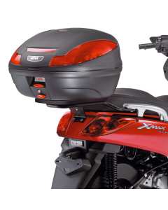 Attacco posteriore specifico per bauletto Givi SR355M per moto  YAMAHA X-MAX 125-250 (05 > 09) , con piastra compresa.