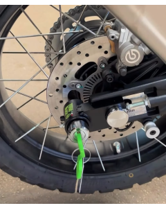 Teknoblock antifurto blocca ruota posteriore per BMW F 450 GS.