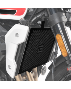 Barracuda TR6124-21 protezione radiatore in alluminio nero per moto Triumph Trident 660