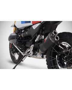 Zard ZBW021S10SCO-B terminale omologato RAID 80 nero per BMW R 12 G/S.