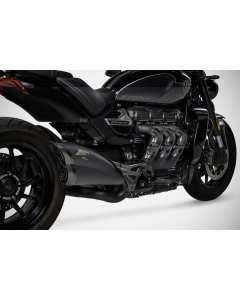 Zard ZTP502S10SCR-B scarico slip-on kit racing per Triumph Rocket 3 Storm dal 2024.
