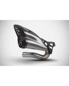 Zard ZTP502S10SCR scarico slip-on kit racing silver Triumph Rocket 3 Storm dal 2024.