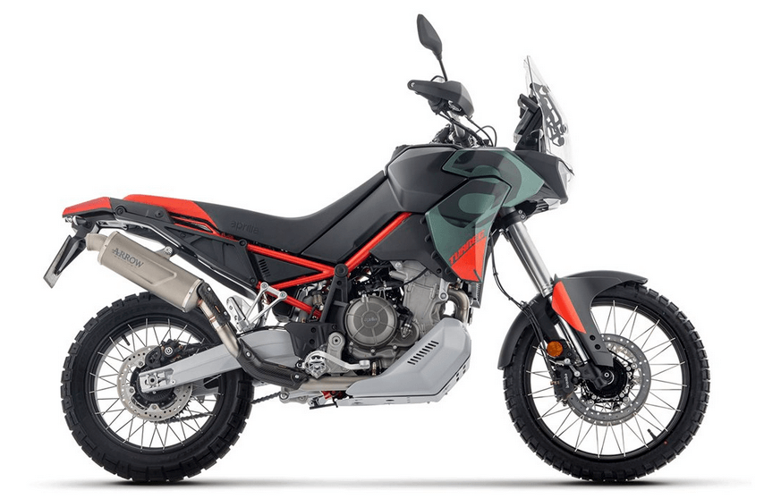 Arrow 72663PO terminale Indy Race Evo titanio fondello inox per la moto Aprilia Tuareg 660 dal 2025. Aprilia tuareg 660 dal 2025 terminali e collettori Arrow.