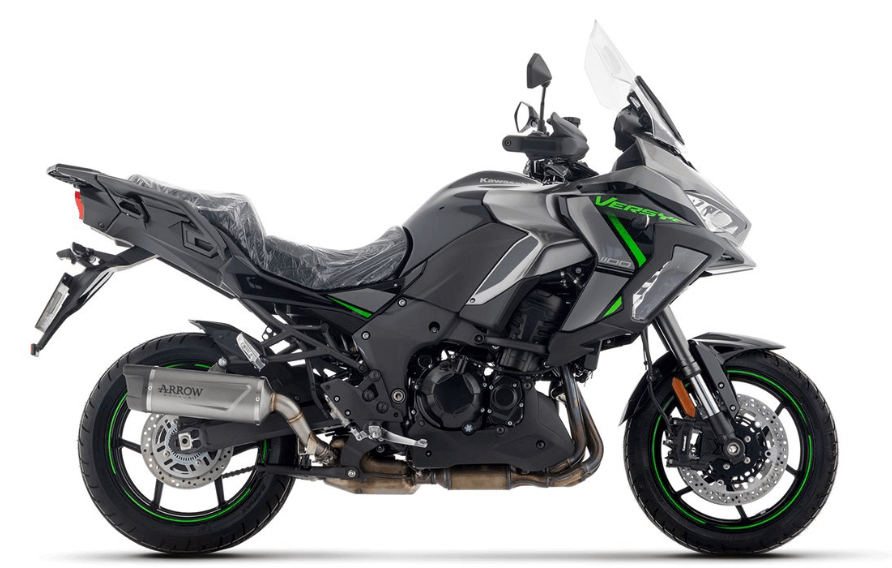 Scarico omologato Arrow in titanio per Versys 1100.