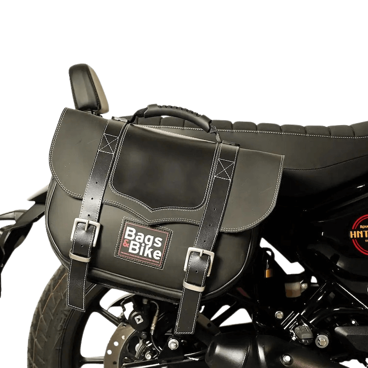 Royal Enfield Hunter HNTR 350 borse moto Bags & Bike Classic Black vintage.