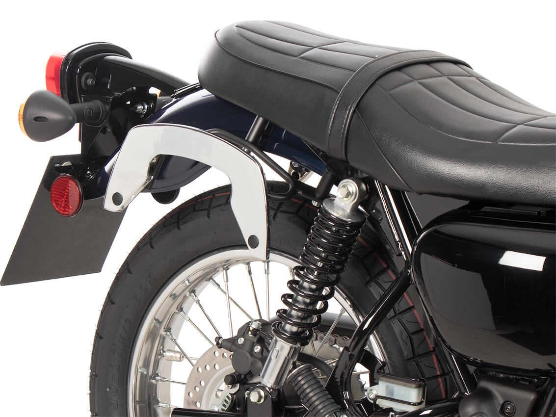 6302555 00 02 telaietti C-Bow hepco & Becker. Borse laterali Hepco & Becker montate sulla moto Kawasaki W230.