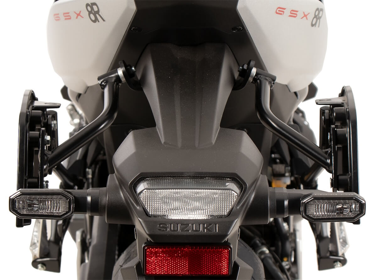 Suzuki GSX-8R coppia di telaietti porta borse e valigie laterali. Descrizione telaietti Hepco & Becker 6303554 00 01.