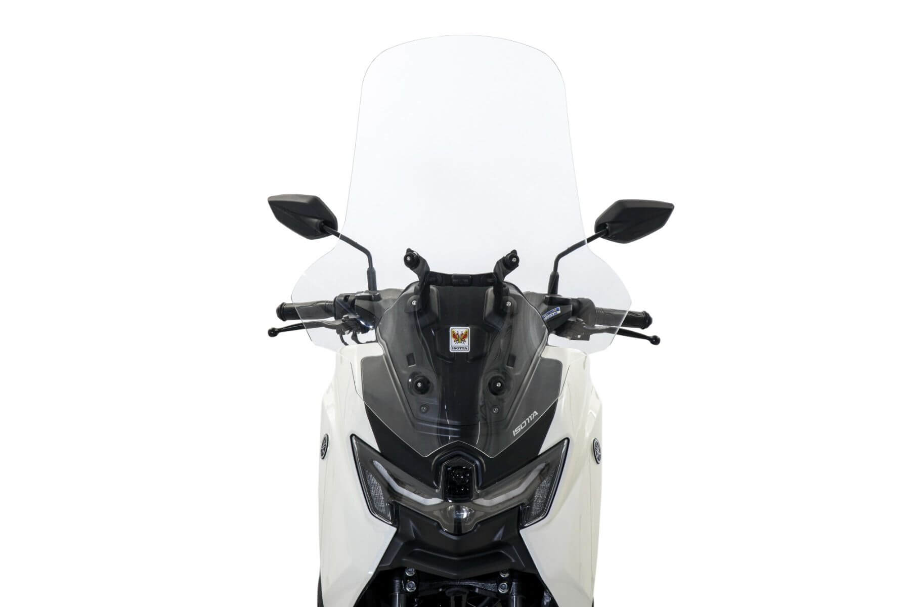 Parabrezza Isotta alta protezione SC3448 NMAX 125. Isotta SC3448 parabrezza maggiorato ad alta protezione per lo scooter Yamaha N-MAX 125.