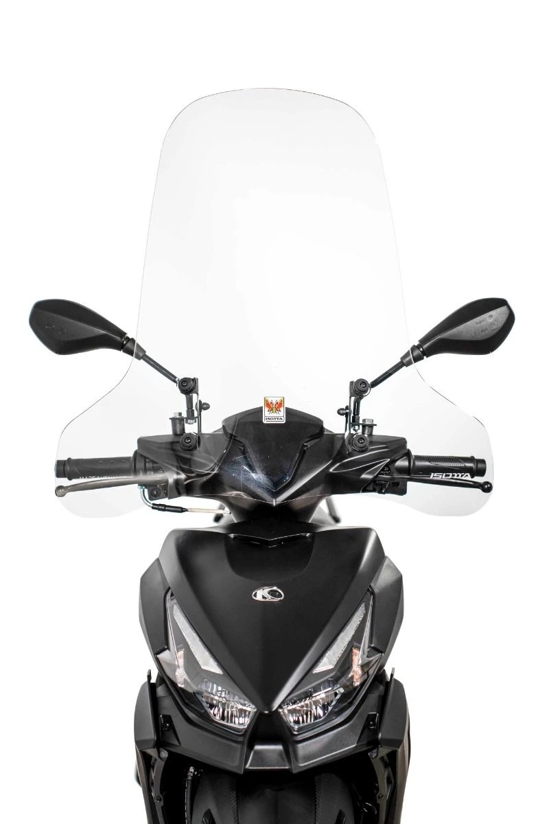Parabrezza trasparente alto Isotta per Kymco Micare 125. Parabrezza maggiorato per Micare 125 Isotta Classic CLS3061.