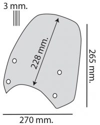 Dimensioni Biondi Sport misure per HNTR 350 Hunter