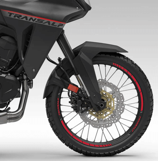 Strisce adesivi cerchi nere e rosse Honda XL750 Transalp dal 2023.