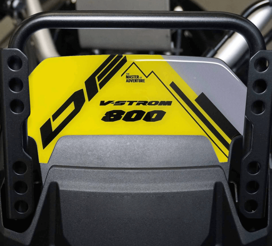 Adesivo in resina 3d giallo per v-strom 800de cruscotto.