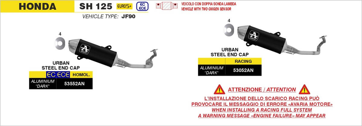Kit completo racing Urban Dark Arrow 53052AN.