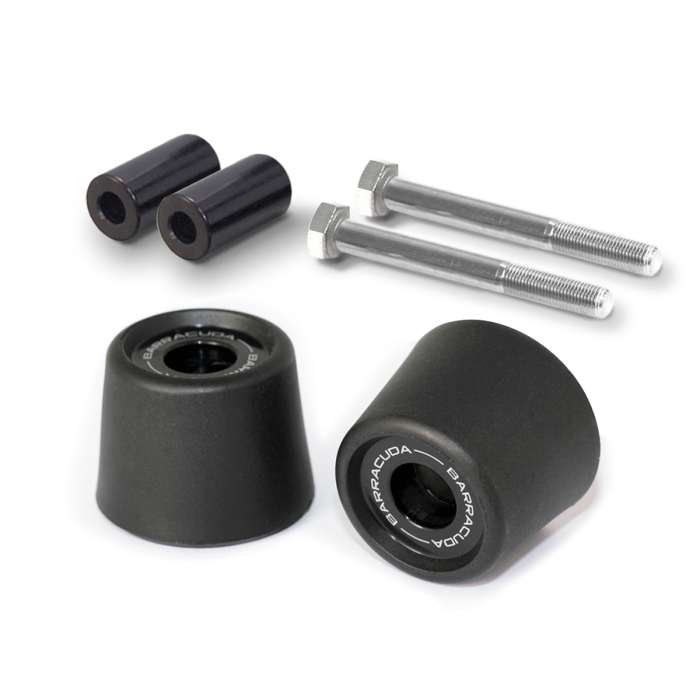 Coppia di tamponi paratelaio Barracuda per la moto Kawasaki Z900 dal 2025. Tamponi telaio Z900 dal 2025 Barracuda.
