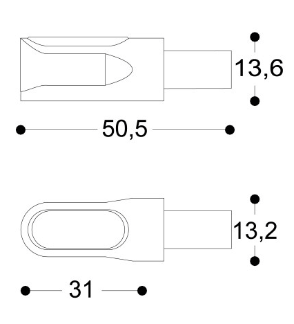 Coppia di frecce barracuda MI-LED B-LUX.