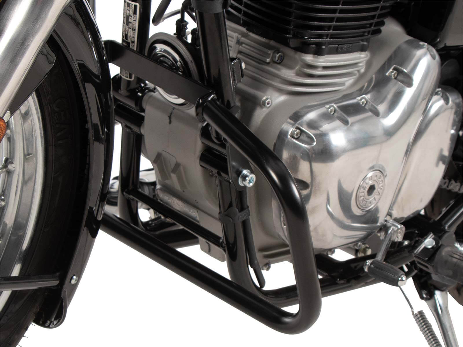 Royal Enfield Bullet barre paramotore nere Hepco 5017662 00 01. Coppia di barre paramotore per Royal Enfield Bullet 350.