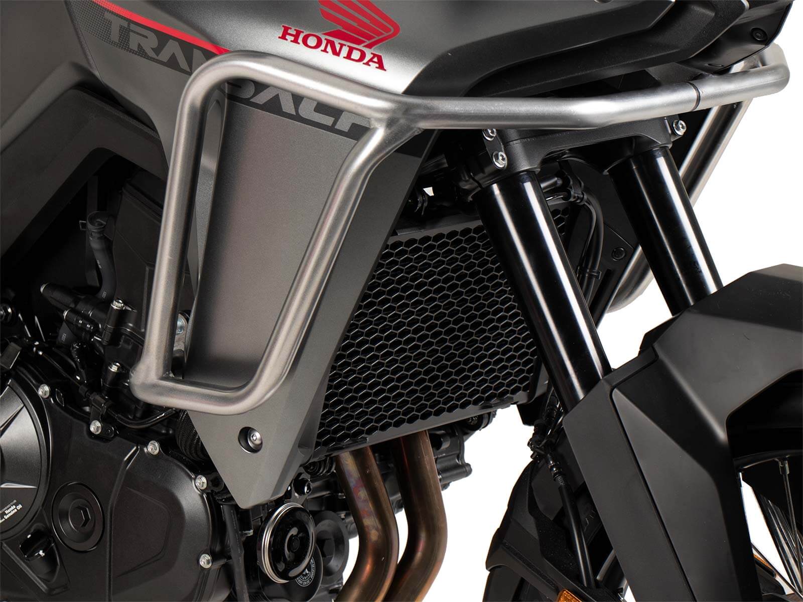 Paramotore tubolare superiori silver Hepco & Becker Honda XL750 Transalp dal 2025. Transalp dal 2025 barre paramotore silver alte Hepco & Becker 5029556 00 09.