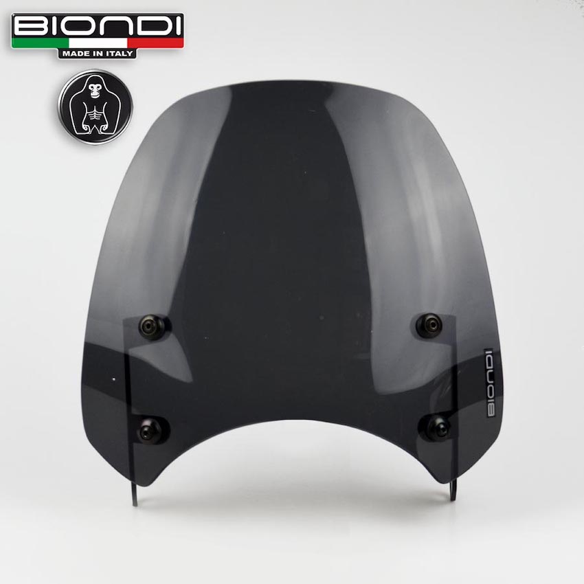 cupolino fumè scuro per la moto Royal Enfield Scram 411.