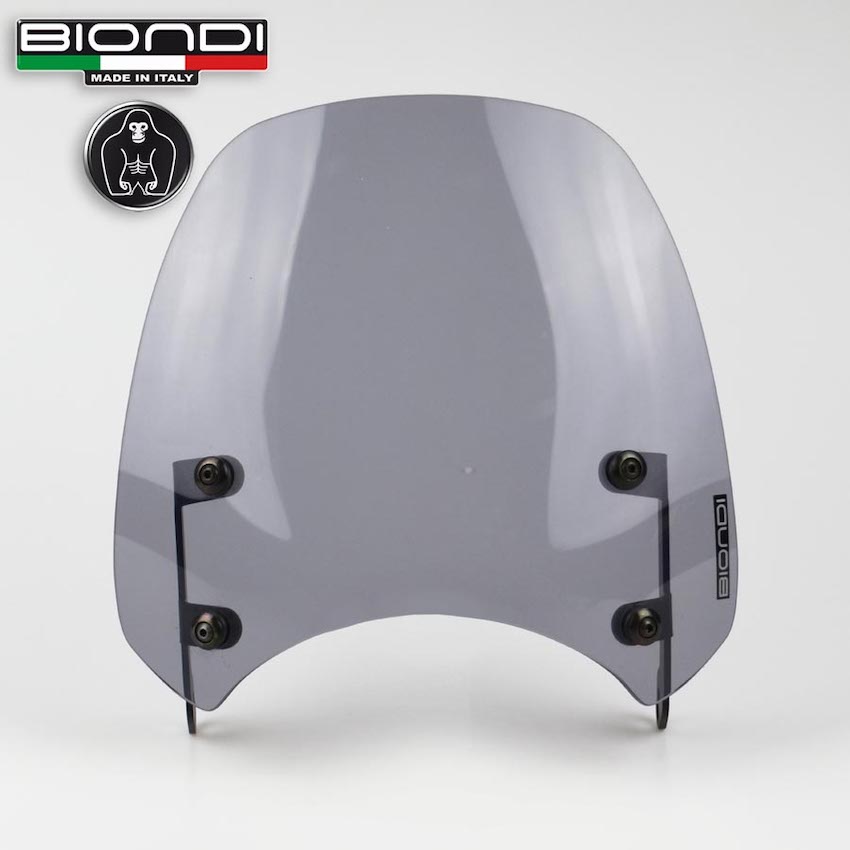 Cupolino fumè chiaor per la moto Royal Enfield Scram 411.