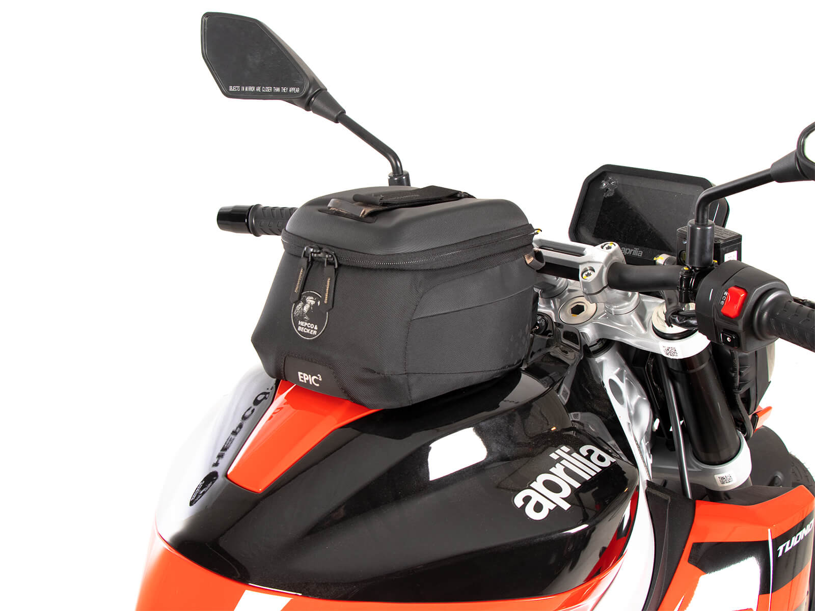 Aprilia Tuono 457 borsa da serbatoio. Borsa da serbatoio per la moto Aprilia Tuono 457.