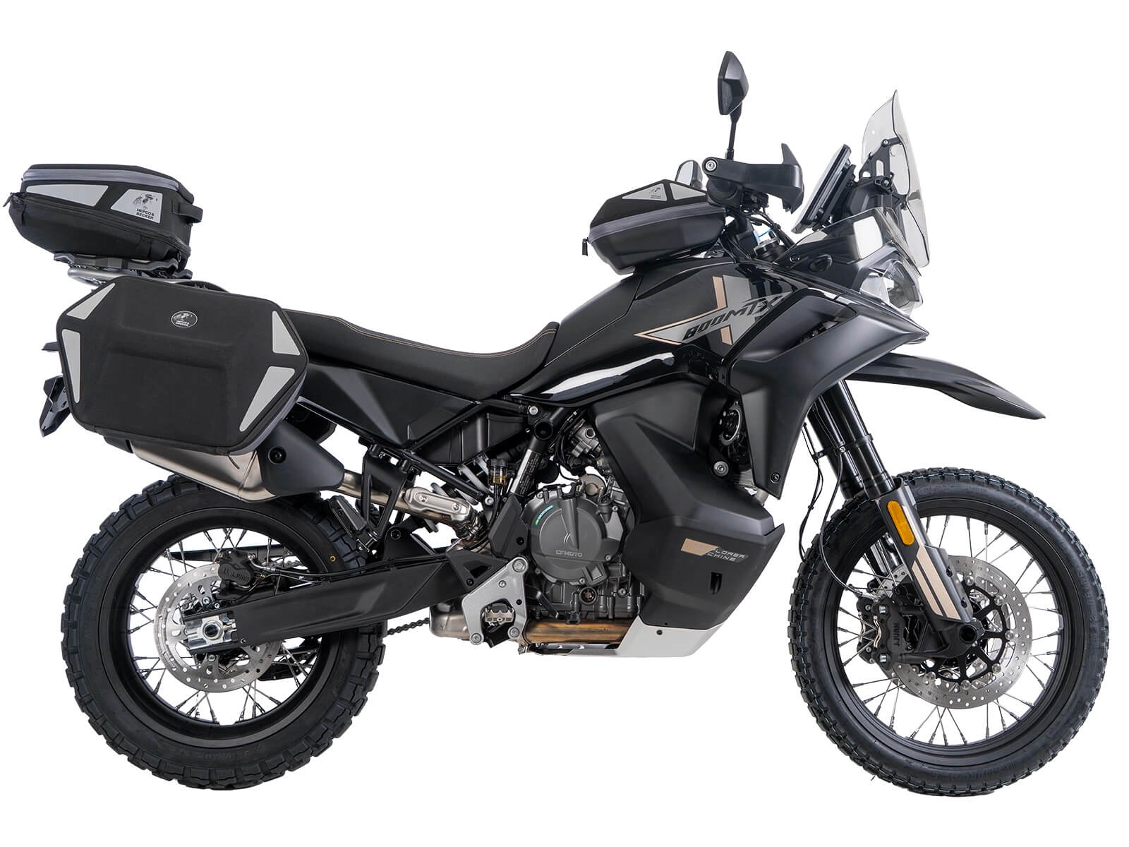 Telaietti C-Bow hepco & Becker perla moto CFMoto 800MT-X. coppiad i telaietti laterali C-Bow Hepco & Becker 6307692 00 01.