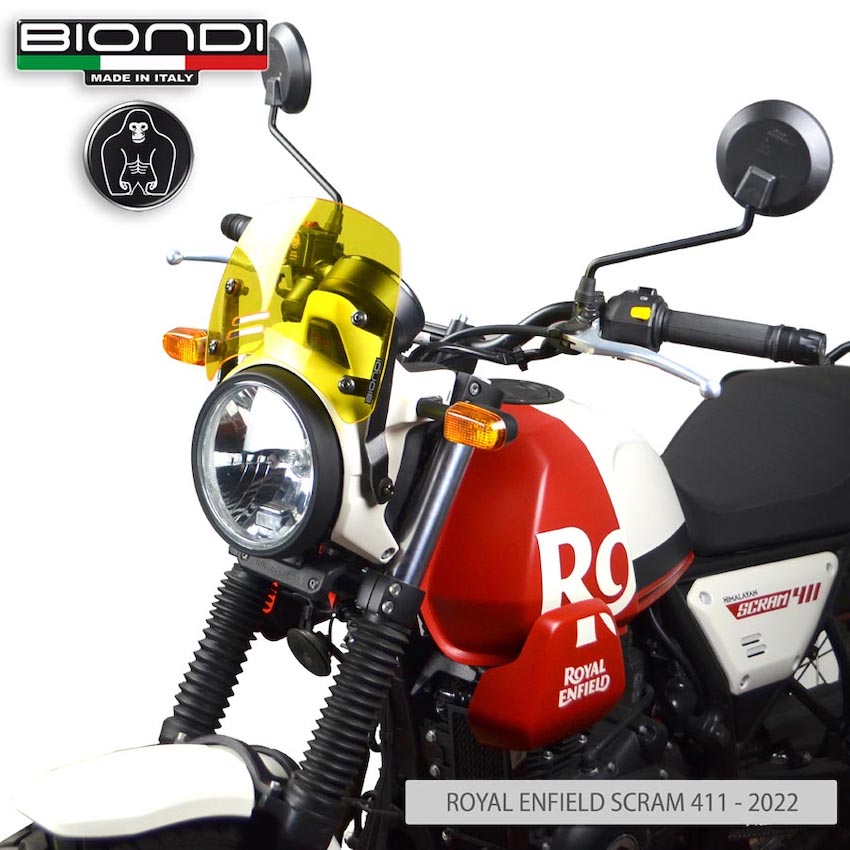 Biondi cupolino cffè giallo 8010443 per la moto Scramm 411.