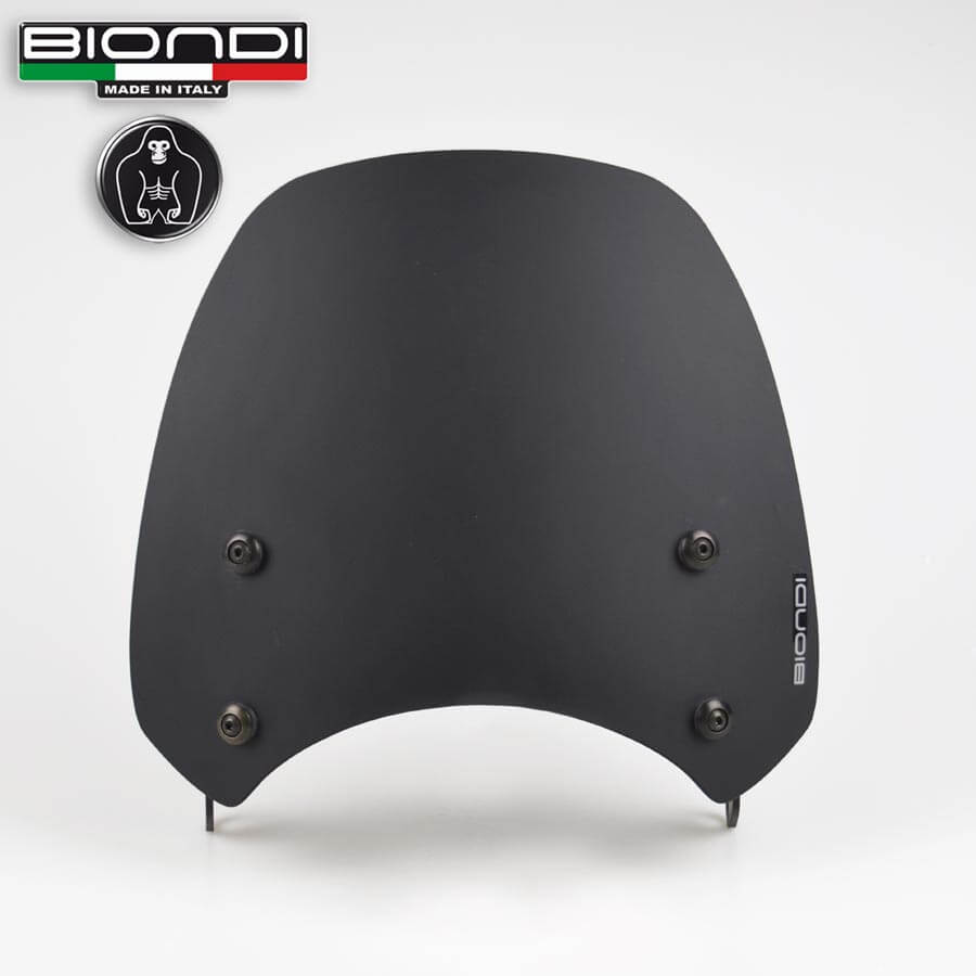 Cupolino moto nero satinato Biondi 8010439 per la moto Royal Enfield Super Meteor 650.