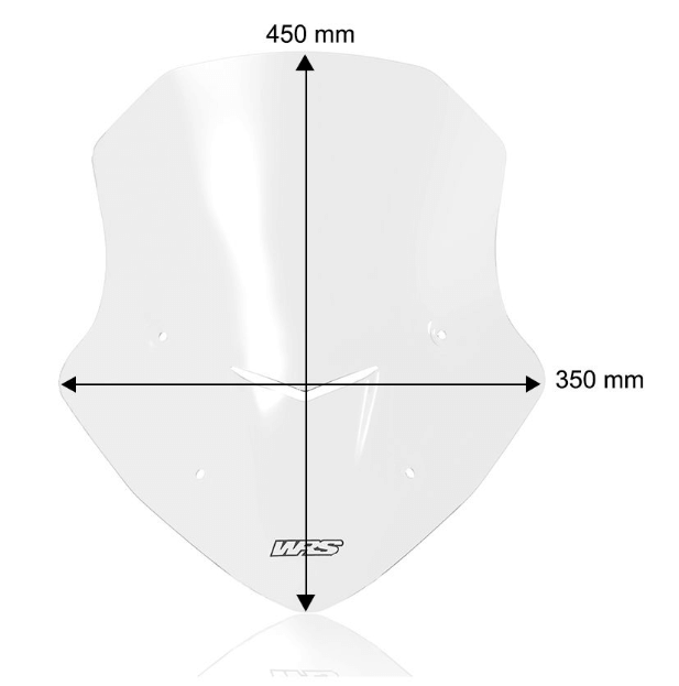 Misure cupolino Touring WRS HO067T per la moot Honda NC 750 X.