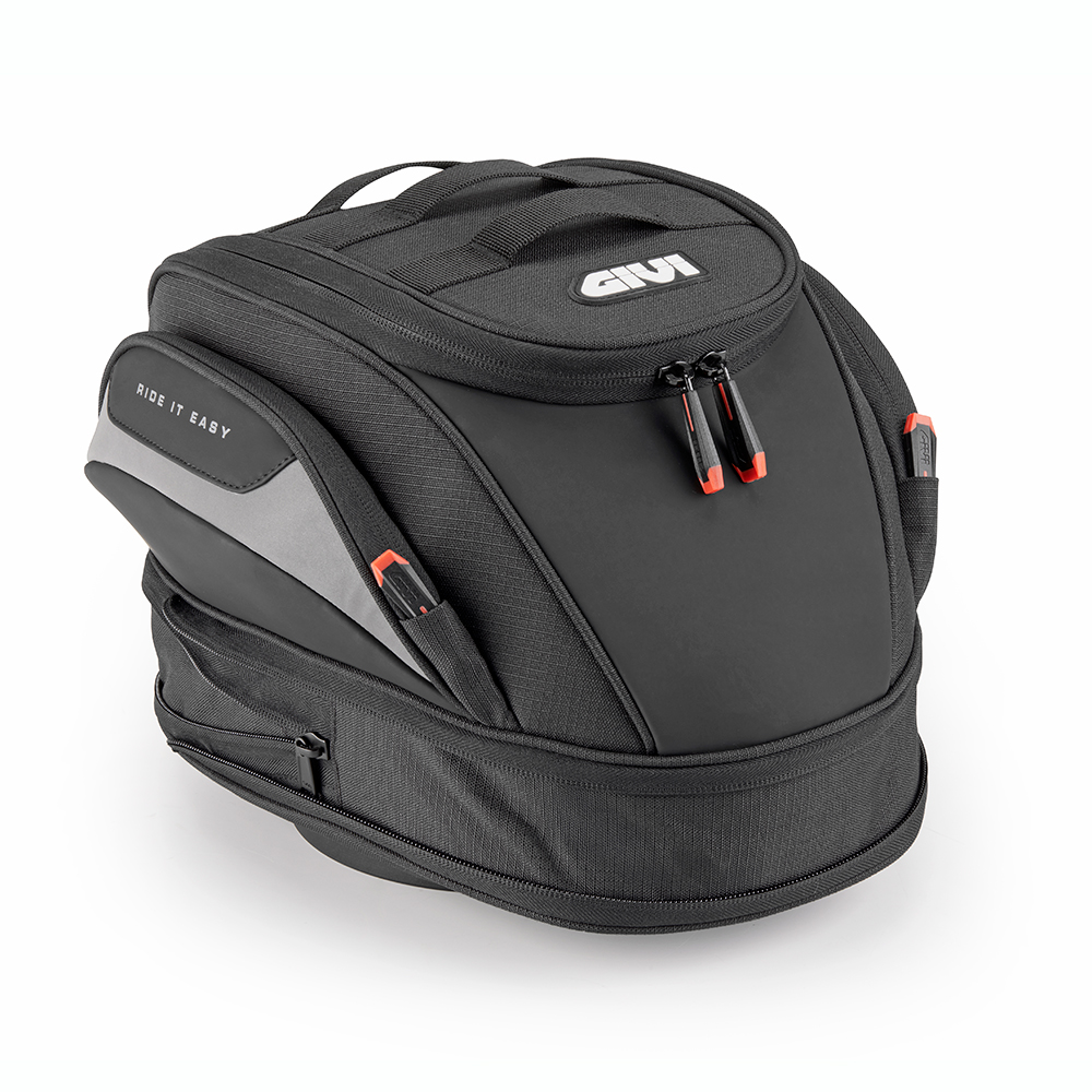 Givi EASY03 borsa da serbatoio moto espandibile con aggancio Tanklock. Borsa da serbatoio Givi EASY03 espandibile.